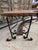 Indian Solid Reclaimed Wood and Iron Crescent Bench For Sale - Image 3 of 7
