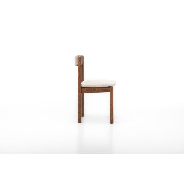 Vintage Dining Chairs in Dark Oak, 1960s, Set of 4 For Sale - Image 4 of 12