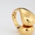 Metal Scarce Cartier Spain 70s Sculptural Dome Ring Vintage Sz 5 18k Yellow Gold For Sale - Image 7 of 7