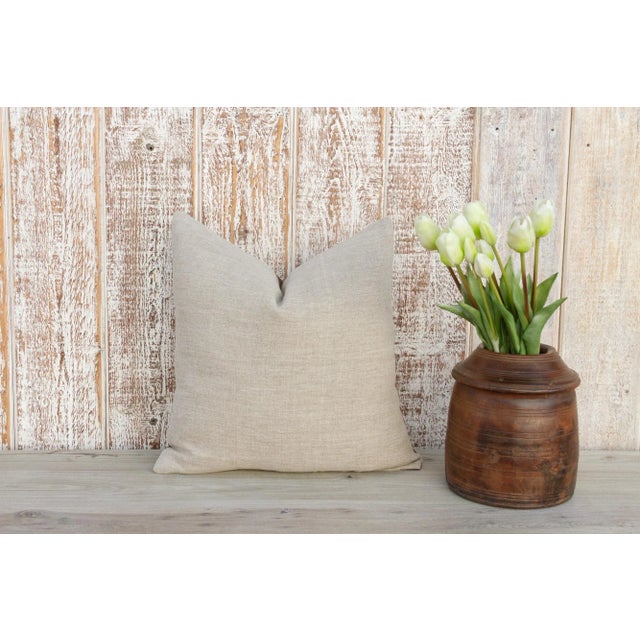 Brown Ganvi Antique Indian Folk Pillow For Sale - Image 8 of 10