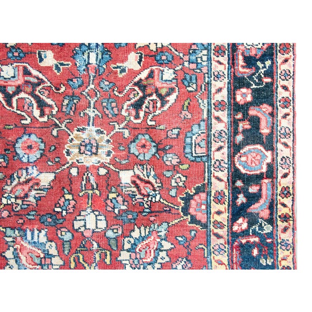 Early 20th Century Persian Heriz Rug For Sale In Chicago - Image 6 of 15