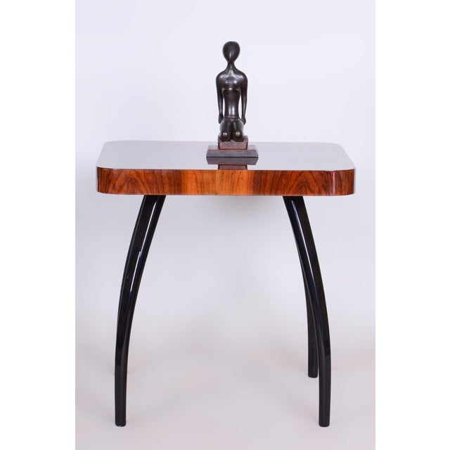 Art Deco Statuette in Lacquered Wood, Czech, 1940s For Sale - Image 9 of 10