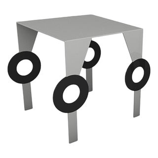 Festa Mobile Zelda Side Table in Powder-Coated Aluminum by Altreforme For Sale