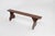 Mid-Century Modern Mid-Century Modern Rustic Bench in Brown Painted Wood, France, 1890s For Sale - Image 3 of 11