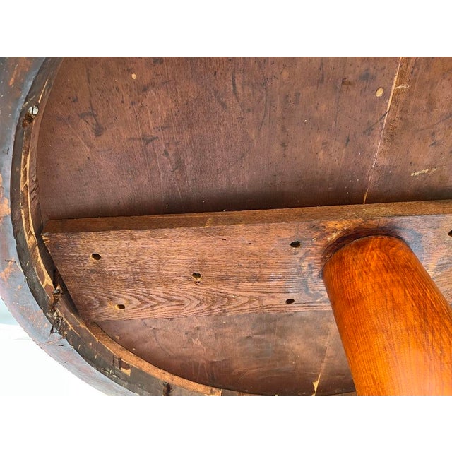 Antique Cherry Pedestal Table For Sale - Image 17 of 17