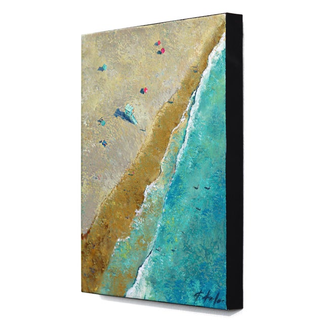 Contemporary Golden Day - Original California Landscape Acrylic Painting on Canvas by Kathleen Keifer For Sale - Image 3 of 9