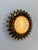 Vintage Brass and Pressed Molded Glass Wall Sconce, Sweden, 1960 For Sale - Image 3 of 11