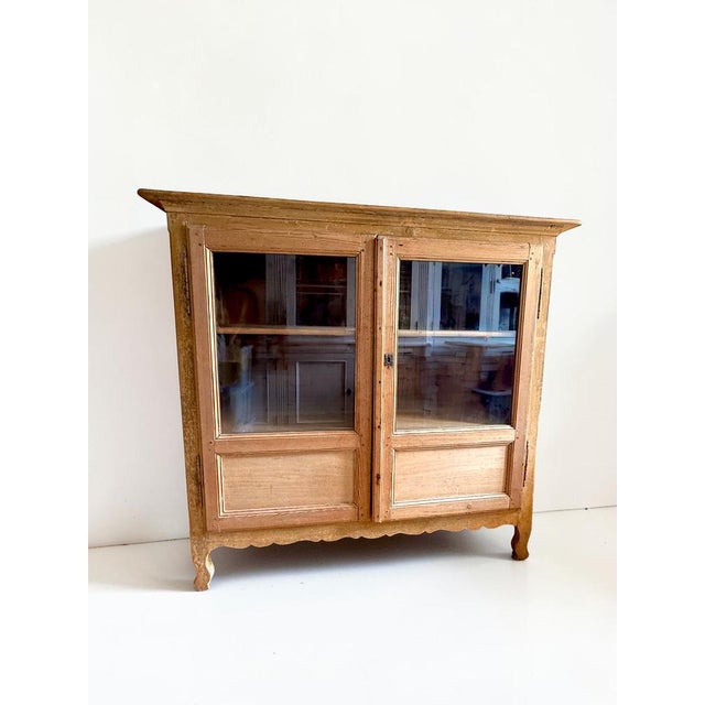 Antique Stripped Pine Glazed Bar Cabinet, 1800s For Sale - Image 13 of 13