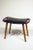 Black Scandinavian Stool in Teak and Leatherette For Sale - Image 8 of 8