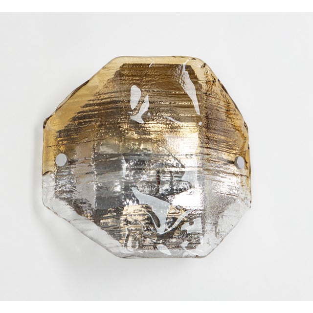 Large Glass Wall Light from Kalmar, Austria, 1970s For Sale - Image 13 of 14