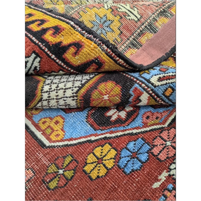Antique Hand-Knotted Caucasian Rug 3'10"x 7'8" For Sale - Image 13 of 15