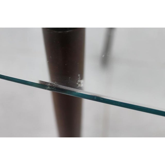 Wood and Glass Coffee Serving Cart attributed to Gio Ponti for Vitrex, Italy, 1940s For Sale - Image 14 of 17