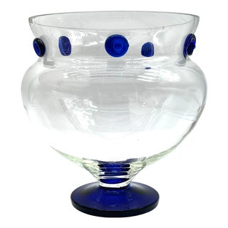 Kantharos Centerpiece with Blue Studs by Borek Sipek for Ajeto, 1990s For Sale