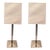 Modern Silver Table Lamps- A Pair For Sale