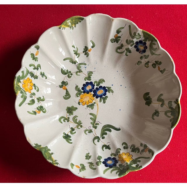 Ceramic Antique 19th Century Italian Cantagalli Faience Centerpiece Fruit Bowl From Florence For Sale - Image 7 of 15