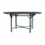 Brown Jordan Venetian 60" Round Dining Table - Glass Umbrella Top in Forest Green For Sale