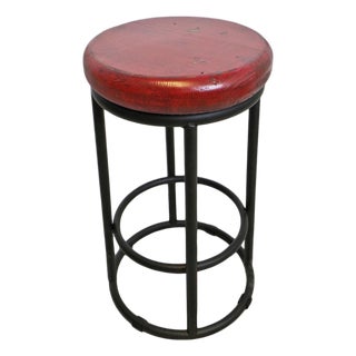Color Pop Red Counter Stool For Sale