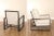 Modern Pair of Aluminum Frame Lounge Armchairs For Sale - Image 11 of 12