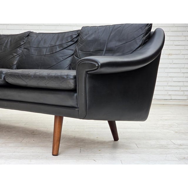 Vintage Danish Three-Seater Sofa in Leather by Aage Christensen, 1960s For Sale - Image 14 of 18