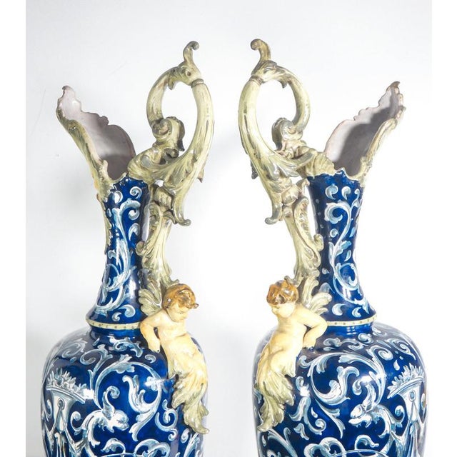 Large Triptych Vases by Richard Ginori, 1900, Set of 3 For Sale - Image 17 of 18