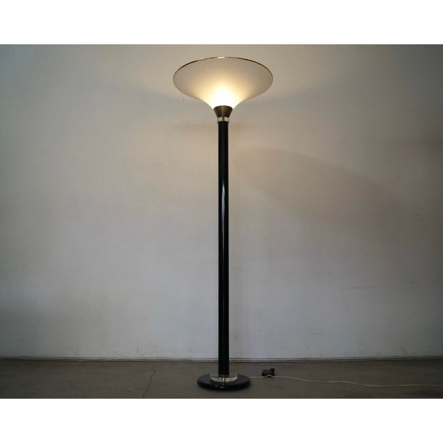 1980’s Hollywood Regency Torchiere Floor Lamp For Sale - Image 10 of 12