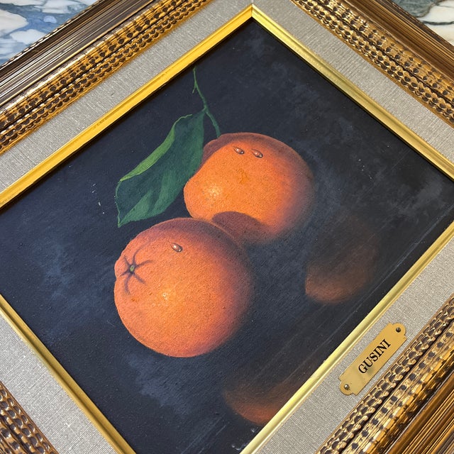 Late 20th Century Antonio Gusini Still Life Oil Painting of