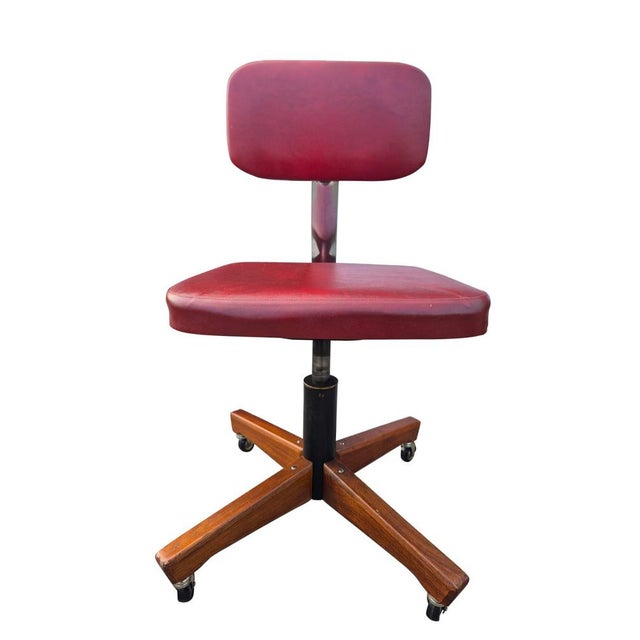 Mid-Century Modern Italian Swivel Office Chair by Anonima Castelli, 1950s For Sale - Image 14 of 15