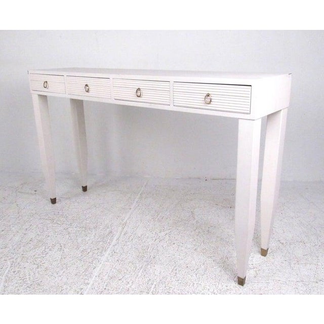 Contemporary Modern Four Drawer Console Table Chairish