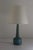 Danish Blue Stoneware Table Lamp by Linnemann- Schmidt for Palshus, 1960s For Sale - Image 12 of 18