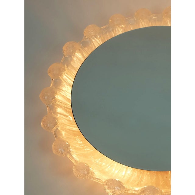 Glass Back Lit Wall Mirror by Schöninger, 1970s For Sale - Image 7 of 14