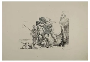 Giovanni Battista Tiepolo, The Knight and his Horse, Etching, 1785