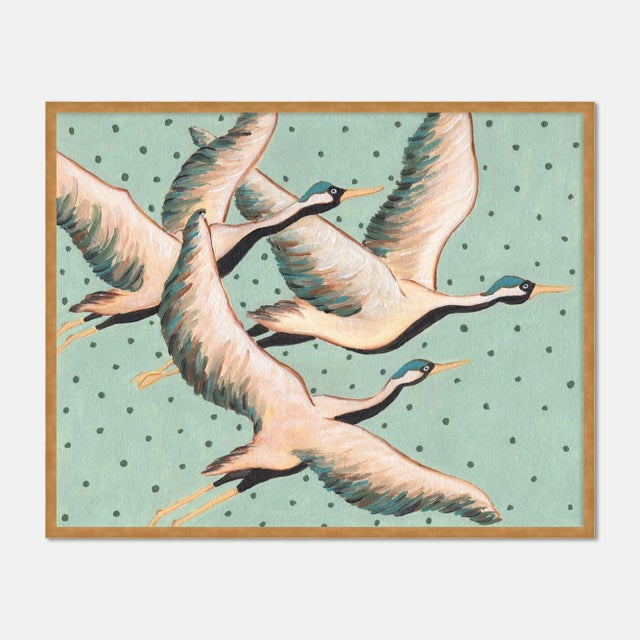 Contemporary Arlo, Augustus, & the Duke by Willa Heart in Gold Framed Paper, Small Art Print For Sale - Image 3 of 3