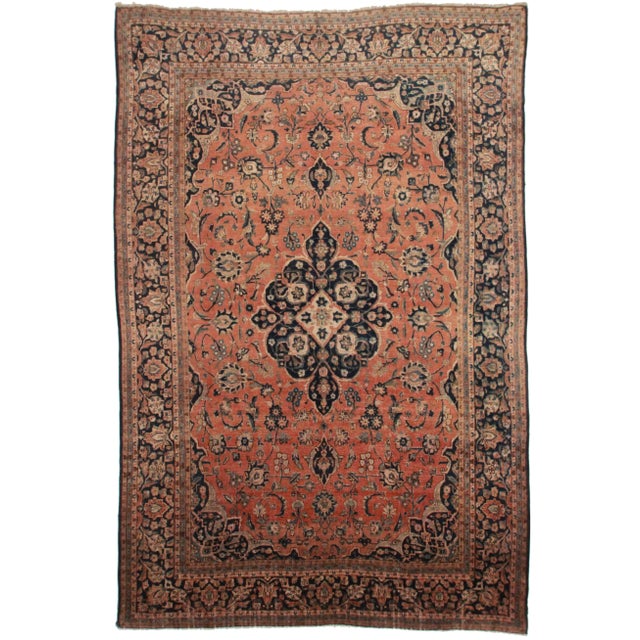 Hand Knotted Persian Tabriz Rug - 10′1″ × 14′1″ For Sale