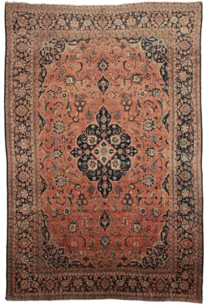Hand Knotted Persian Tabriz Rug - 10′1″ × 14′1″