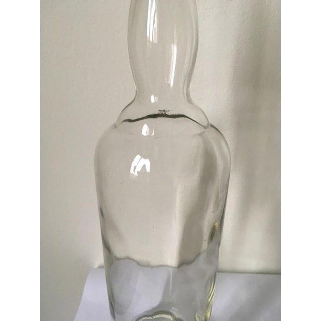 Clear Glass Bottle attributed to Siva Tuscany for Poggi, Italy, 1930s For Sale - Image 15 of 18