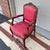 Farmhouse A Vintage Red Upholstered Carved French Style Bergere Arm Chair. For Sale - Image 3 of 12
