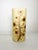 Decorative wax lamp with dried flowers, France, 1970s, with a delicate and poetic charm. This cylindrical lamp is made of...