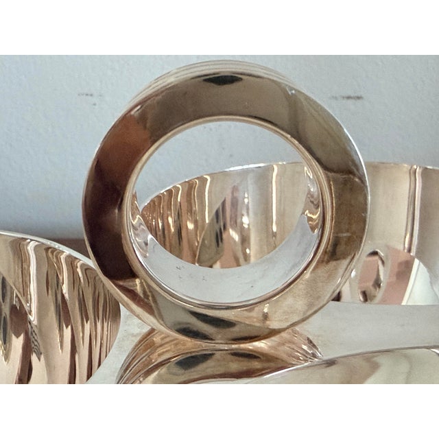 2010s Ralph Lauren Silverplate Triple Nut Serving Bowl For Sale - Image 5 of 7
