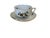 Traditional Herand Rothschild Bird Complete Set of 12 Flat Cup & Saucer Set Porcelain Ro / 724 Made in Hungary - Set of 24 For Sale - Image 3 of 6
