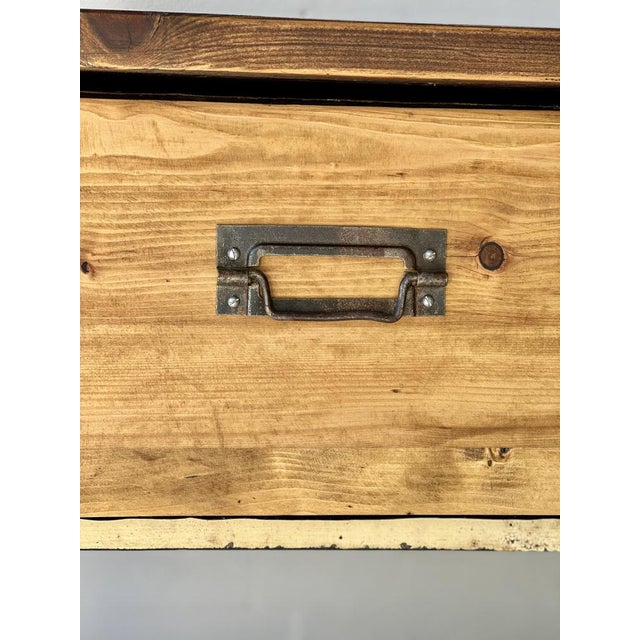 Wood Vintage Industrial Workbench, 1960 For Sale - Image 7 of 18