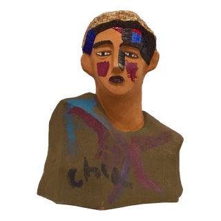 Sandro Chia, Figurative Composition, 2002, Polychrome Terracotta with Mosaic For Sale