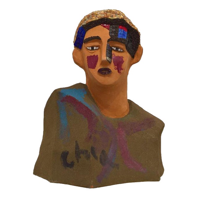 Sandro Chia, Figurative Composition, 2002, Polychrome Terracotta with Mosaic For Sale