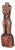 Art Deco Nude Sculpture in Polychromed Wood, 1930s For Sale