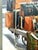 Vintage Monumental Original Still Life of Stacked Luggage For Sale - Image 4 of 12