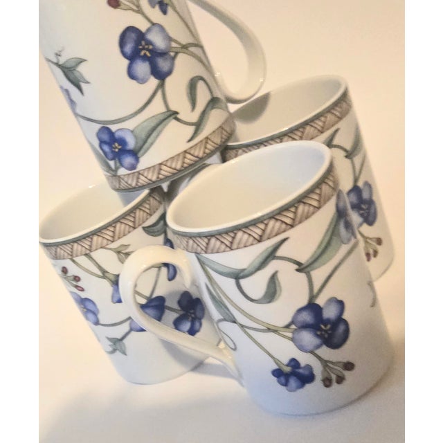 Dansk Designs Late 20th Century Dansk Floral Mugs- Set of Four For Sale - Image 4 of 10