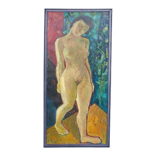 1975 Oil on Canvas Painting of a Nude Female Figure by William Brice For Sale