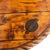 Textile Vintage Knotty Pine Pedestal Table With Rope Edge Detail For Sale - Image 7 of 16