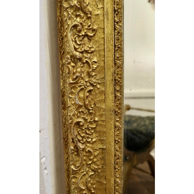 Large French Louis Philippe Wall Mirror For Sale - Image 4 of 10