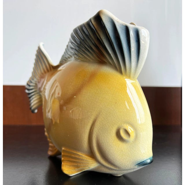 Fabulous pair of vintage 1950's Royal Copley fish planters! These are terrific pieces, and great to find in a pair! They...
