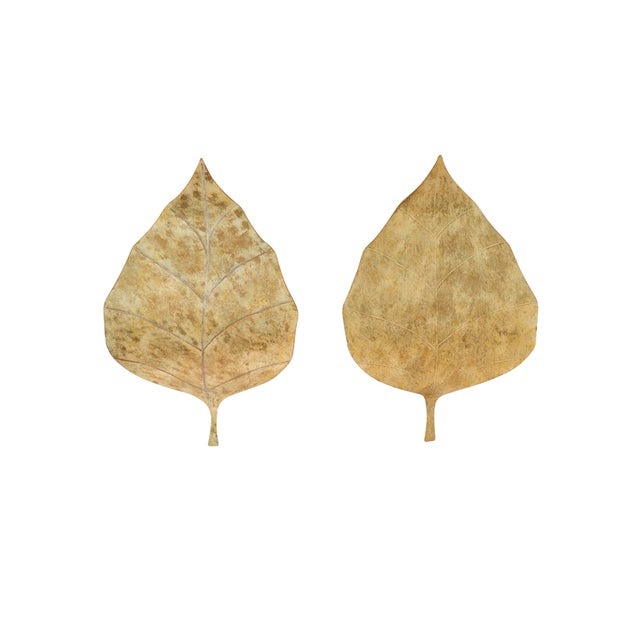 Vintage French Hand-Painted Gold Leaf Tôle Wall Sconces, 1970s, Set of 2 For Sale - Image 16 of 16